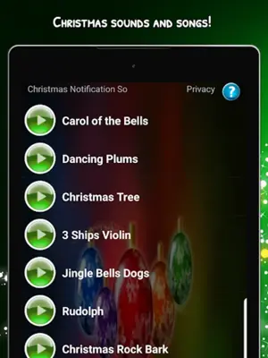 Christmas Notification Sounds android App screenshot 0